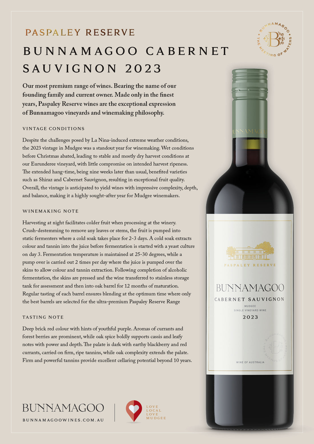 Paspaley Reserve Cabernet Sauvignon 2023