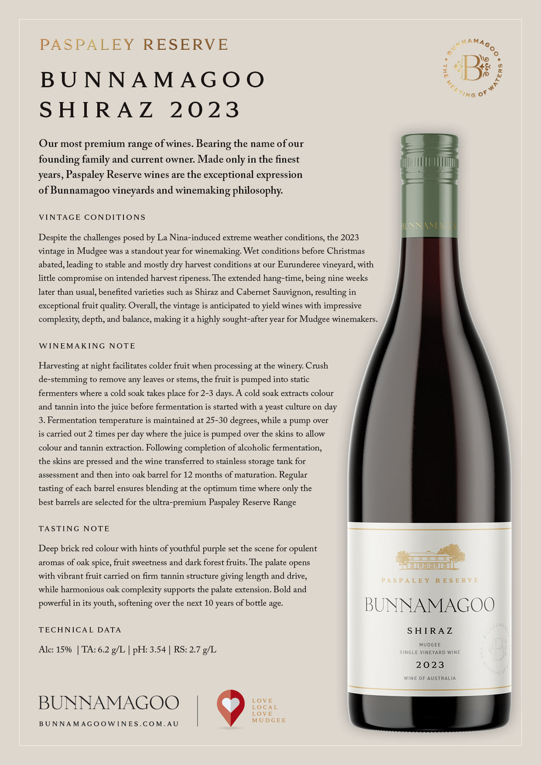 Paspaley Reserve Shiraz 2023
