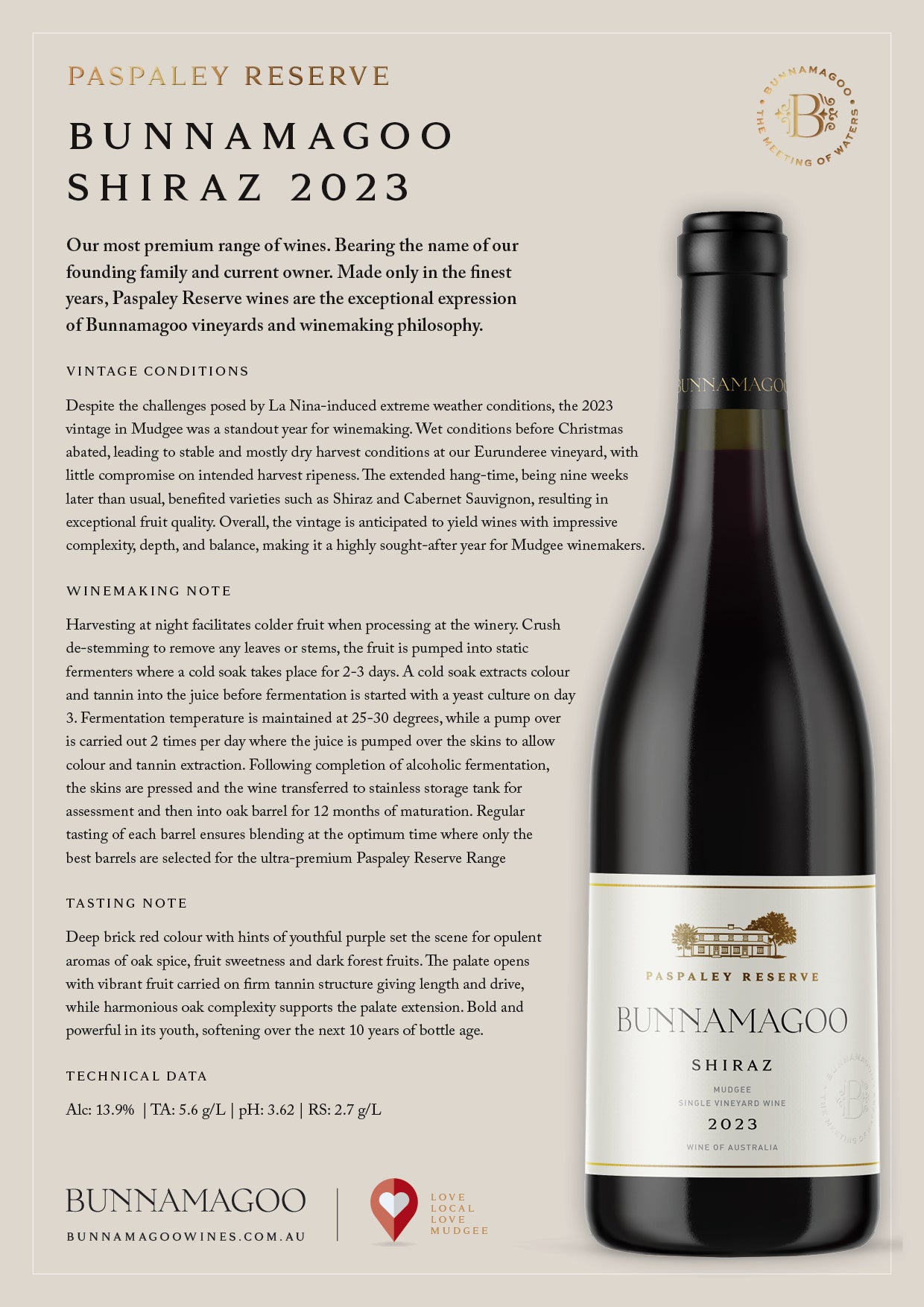 Paspaley Reserve Shiraz 2023